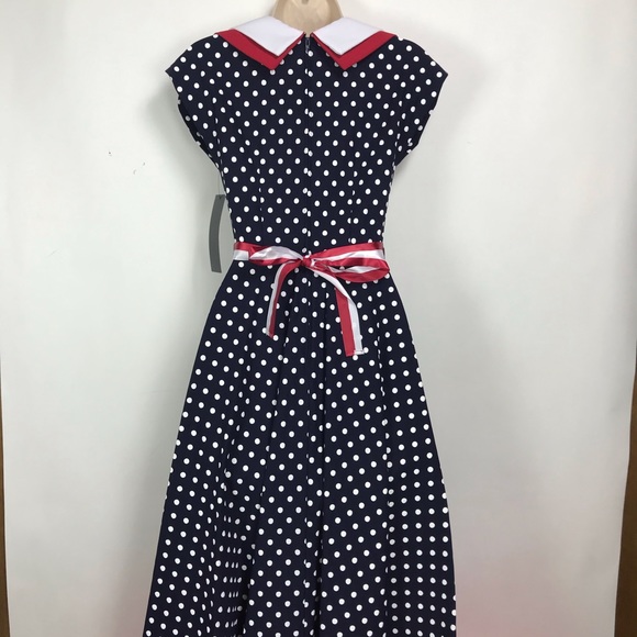 Stop Staring Red White Blue Swing Dress NWT - Picture 4 of 6